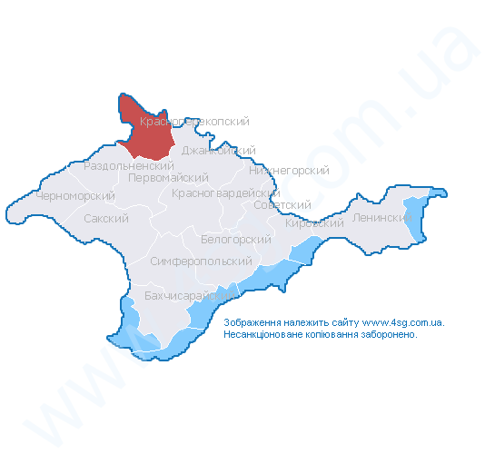 Карта красноперекопского района